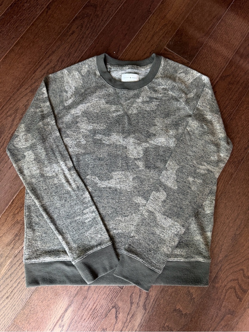 Lucky Brand Women’s Camouflage Crewneck Sweatshirt - Super soft